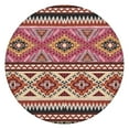 thumbnail image 1 of Elasticized Round Tablecloth with Bohemian Floral - Perfect Fit for 52-56 Inch Tables - Stretchable Table Cover, 1 of 7