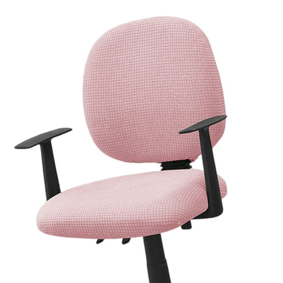 Elastics Chair Protectors Set With Liquid Repellents Polyester Fabric Seat Pad and Back Cover for Office Furniture