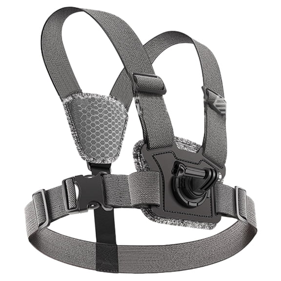 Elastics Chest Harness Mount with J Hook for HandsFree Action Camera Filming,Capturing Intenses Outdoor Moment Sports