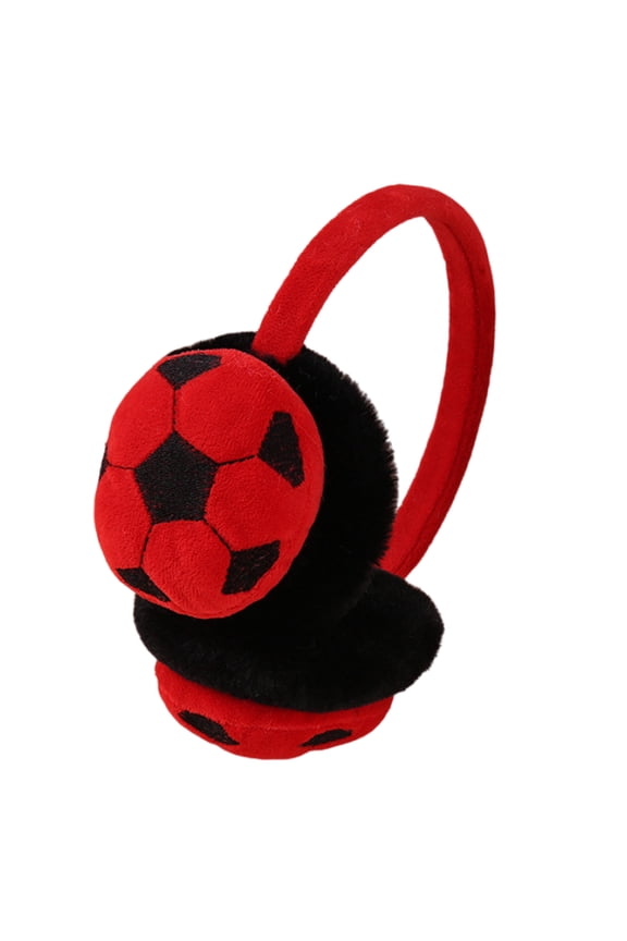 Elastics Soccer Ear Muffs Warm Plush Ear Protectors Cold Weather Earmuffs for Winter Comfortable