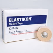 Elastikon Elastic Tape 1x2.5yds , box of 12 rolls.