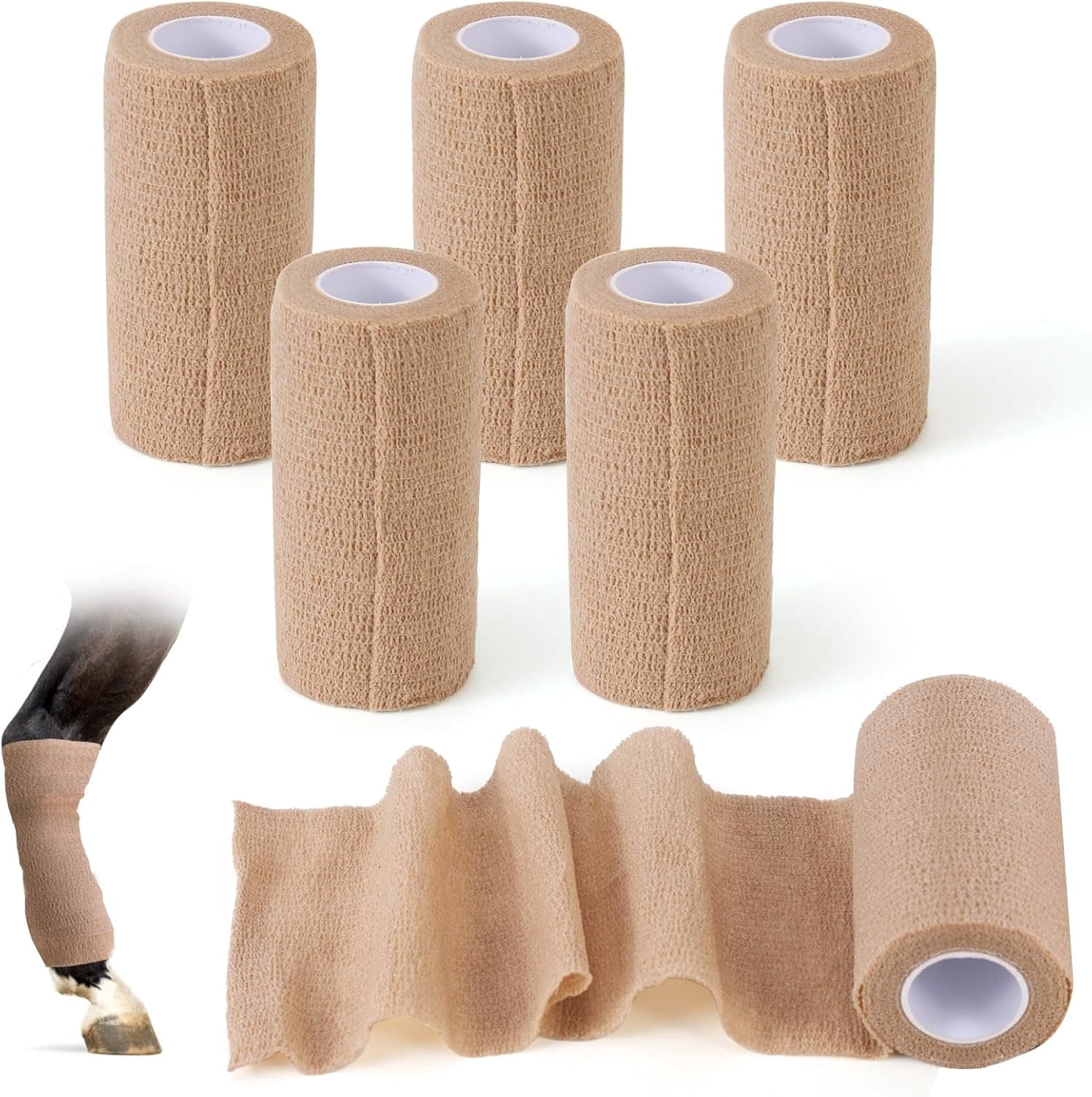 Elastikon Tape for Horses 4 inch Wide Flexible Support Wrap