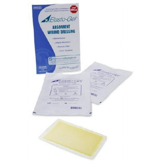 Elasto-Gel Absorbent Wound Dressing, 6 x 8 Inch, Sterile, 5 Count