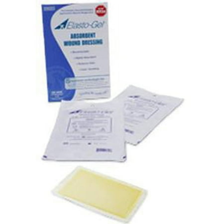 Elasto-Gel Dressing w/o Tape, Sterile, Bacteriostatic, Occlusive 6 x 8-Box of 5