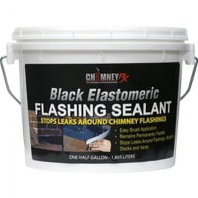 Elastomeric Black Flashing Sealant, 1/2 Gallon