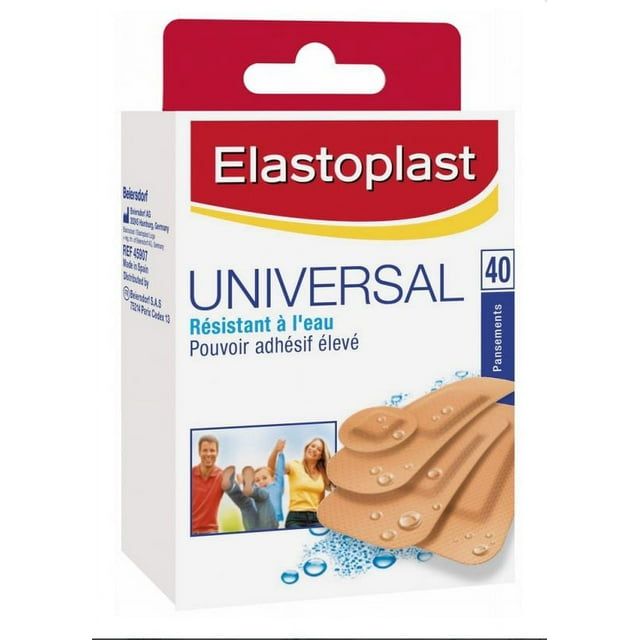 Elastoplast Universal Plasters 40 Plasters 4 Sizes