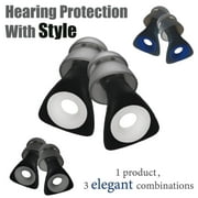 Elate Ear Plugs for Sleeping, Noise Cancelling & Reduction, Soft Silicone Earplugs for Travel, Concert, Swimming, Shooting, Reusable for Work, Snoring, Motorcycle, & Airplane, Focus, Quiet, Comfort