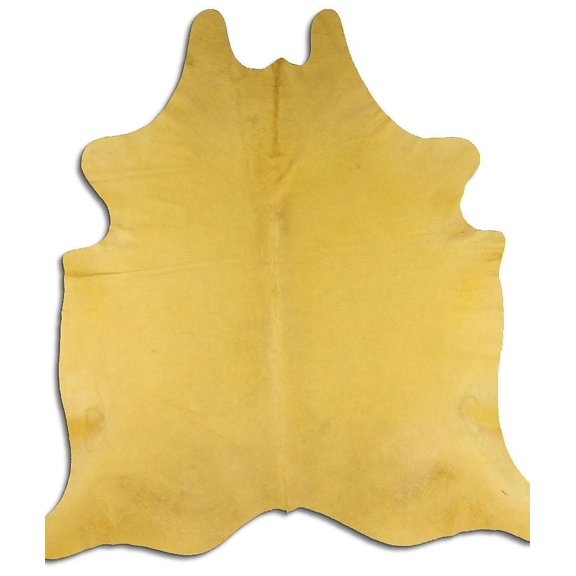Elated DYED cowhide rugs for sale DYED YELLOW rug