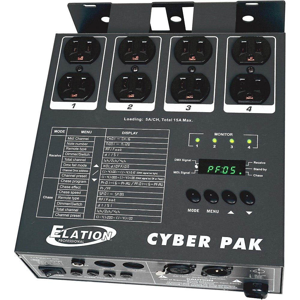 Elation CYBER PAK 4-Channel Dimmer - Walmart.com