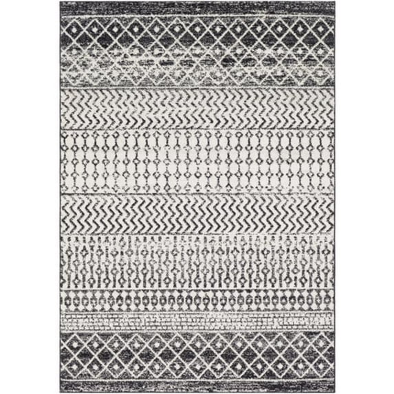 Elaziz Machine Woven Area Rug - Black - 2'7" x 18'