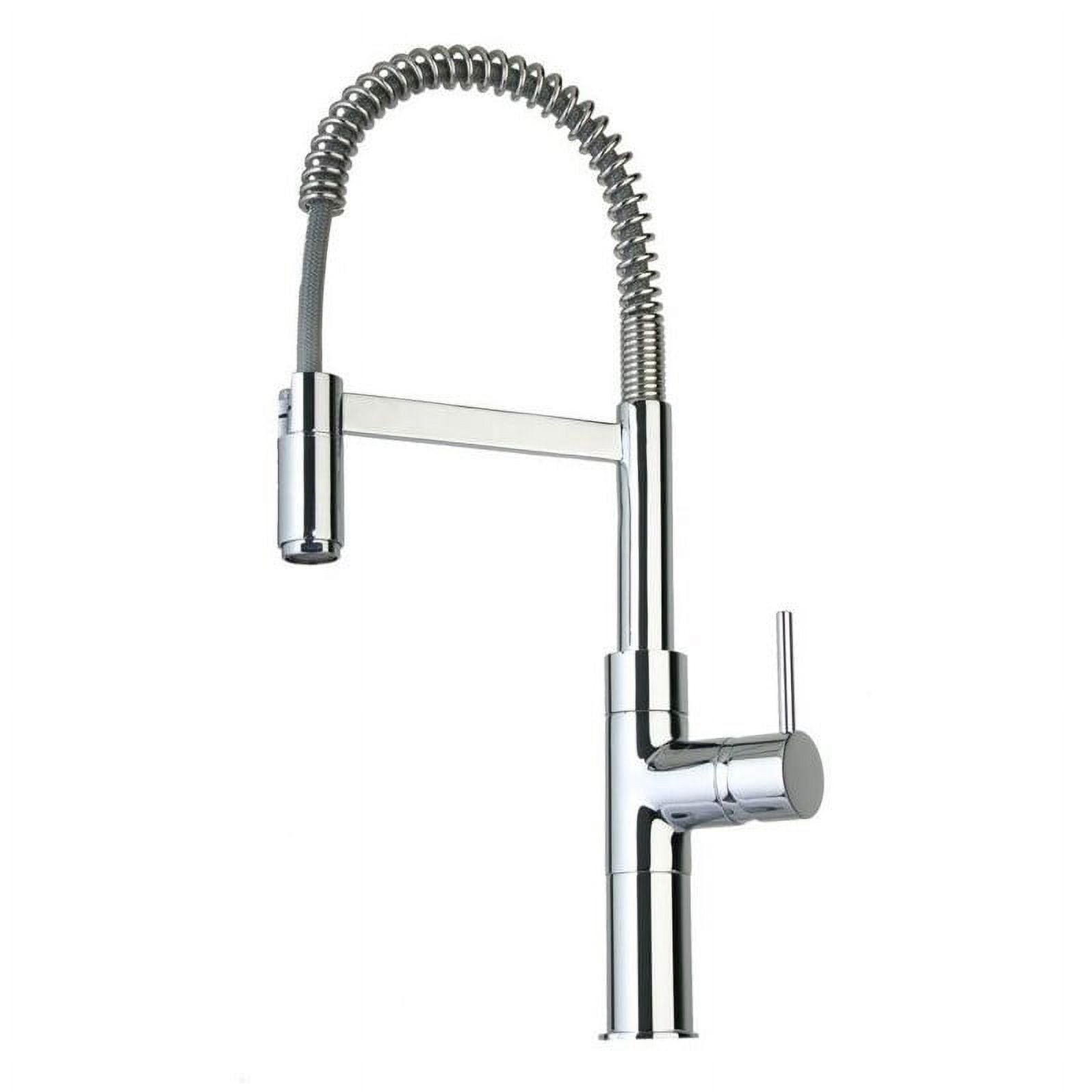 Elba Chrome Single Handle Pull-Down Kitchen Faucet