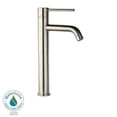 thumbnail image 1 of Elba Single Hole 1-Handle High-Arc Vessel Bathroom Faucet in Brushed Nickel, 1 of 2