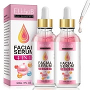 Elbbub Facial Serum 4 in 1,with Niacinamide,Vitamin C,Hyaluronic Acid,Vitamin E,Hydrating-Brightening-Firming,Skin Care 60ml