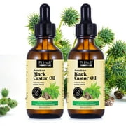 Elbbub Jamaican Black Castor Oil,100% Pure & Natural Cold Pressed Castor Oil,Nourishes and Hydrates Hair,Skin & Nails,For All Hair/Skin Types,4.04 fl.oz