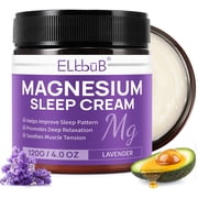 Elbbub Magnesium Sleep Cream Lavender - Deep Relaxation - Better Sleep - Hydration, Magnesium Body Lotion, 120G/4.01oz