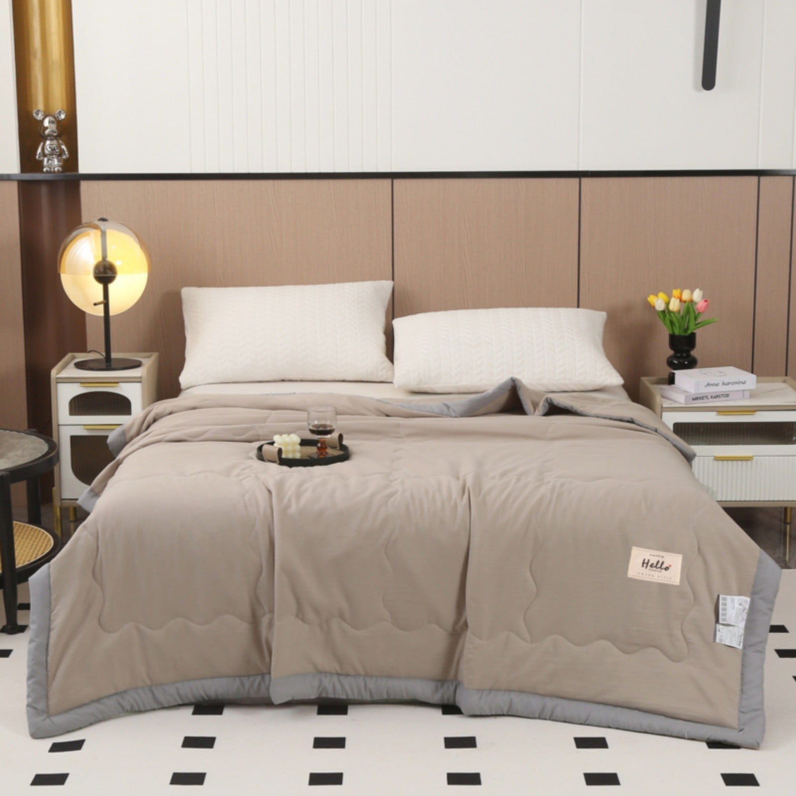 Elbeaqi Bedding Cooler Quilt for All Season Lightweight Summer Cooler