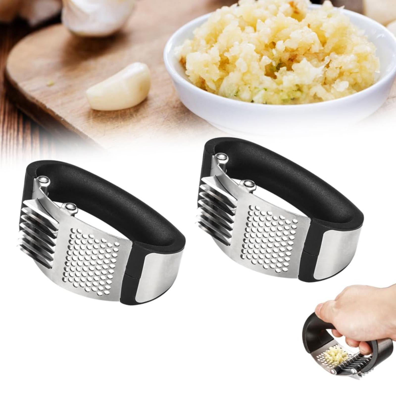 Elbeaqi Garlic Press Stainless Steel Garlic Presser 2024 Kitchen Heavy