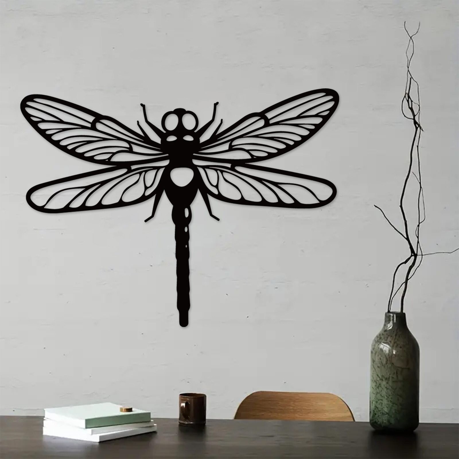 Elbeaqi Metal Wall Art Animal Pendant Lifelike Art Wall Decoration