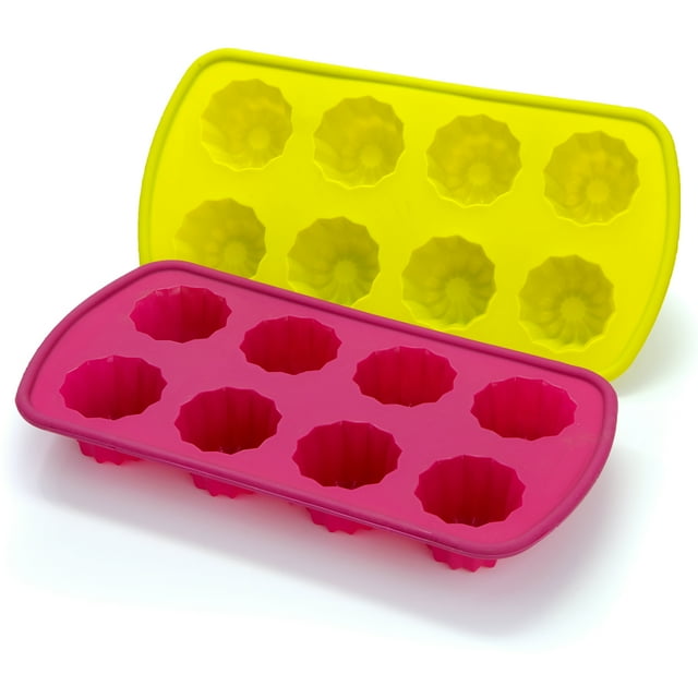 Elbee NonStick Small Shaped Baking Mold Mini Bundt Cake Pan Silicone