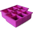 Elbee Silicone Ice Cube Tray Large Food Grade Ice Cube Mold, Purple 2