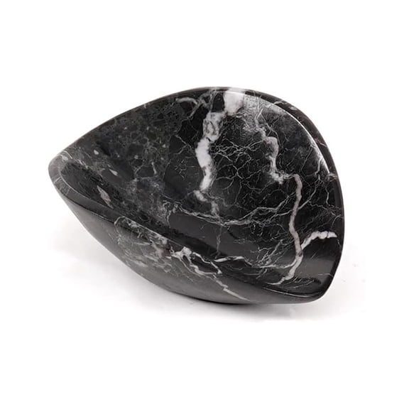 Elborse Marble Coffee Spoon Rest Black 4 inch Spoon Rest for Coffee Bar Accessories, Kitchen Counter Utensil Rest for Tea & Coffee Spoons, Stirring Spoon Holder, Coffee Bar Supplies & Kitchen Decor