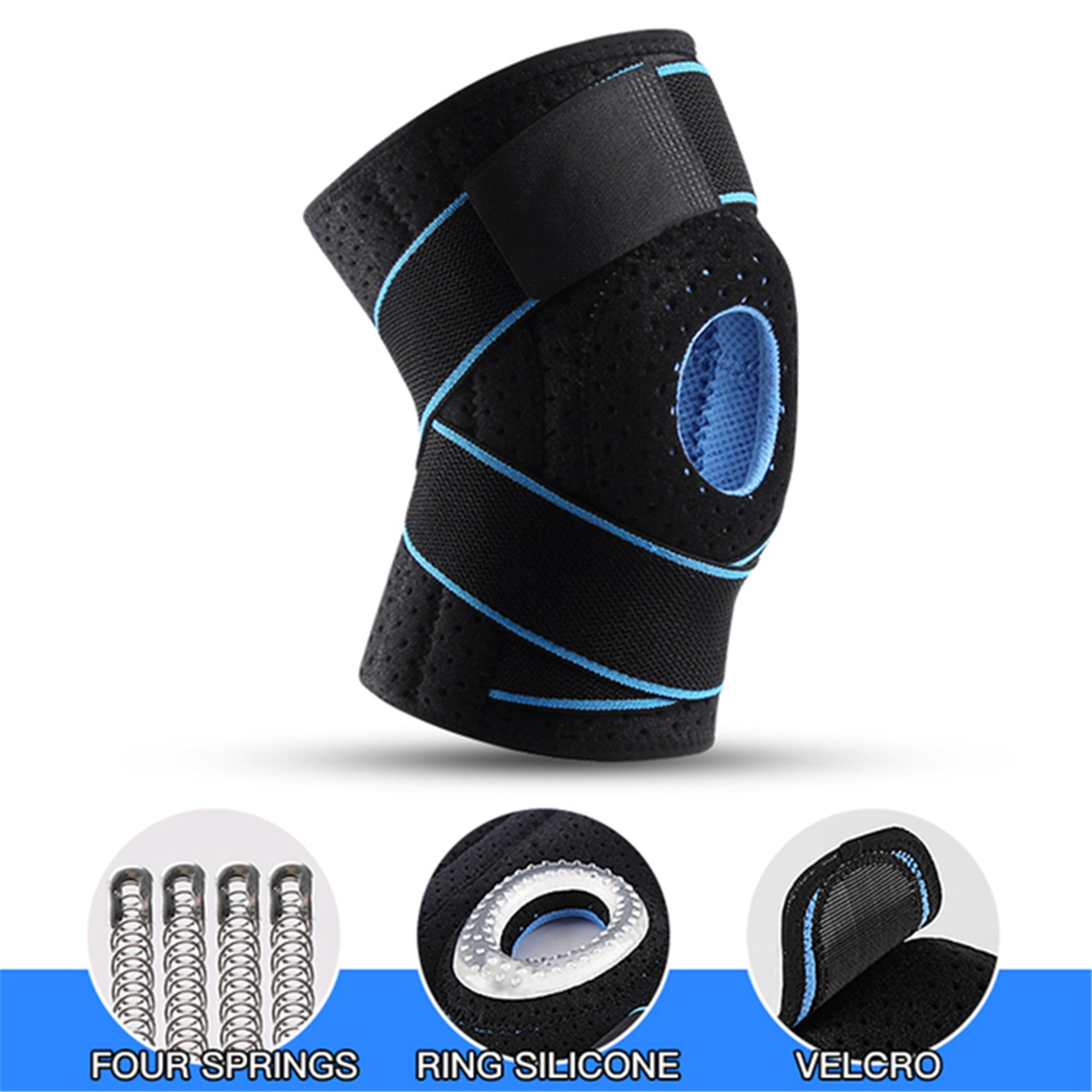 Elbourn 1Pack Knee Braces for Knee Pain Plus Size, with Side