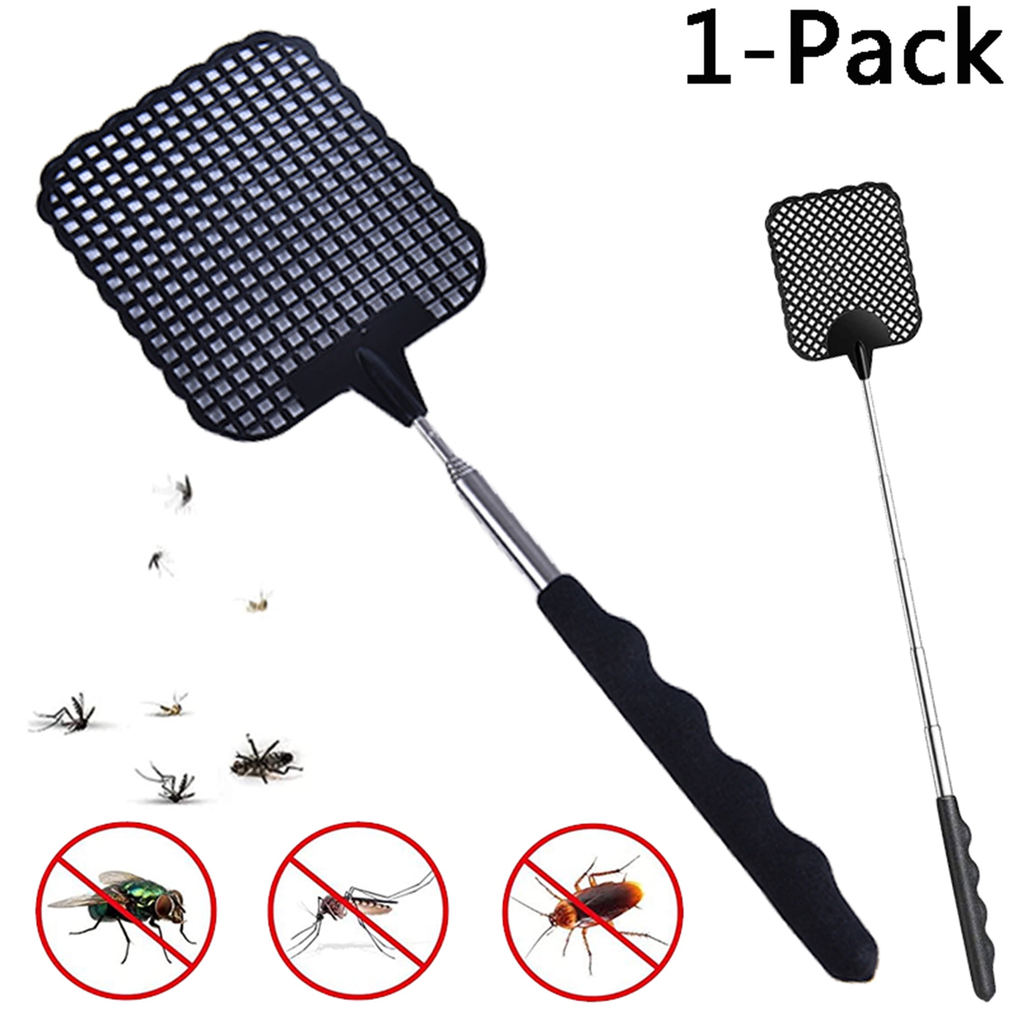Elbourn 1Pack Telescopic Swatter, Fly Swatters Multi Color, Heavy Duty