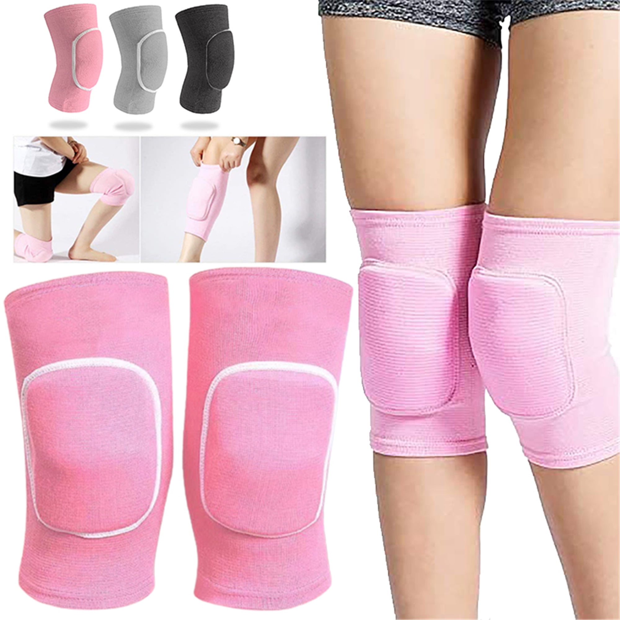 Elbourn 1-Pair Volleyball Pink Knee Pads for Teen Youth, Knee ...