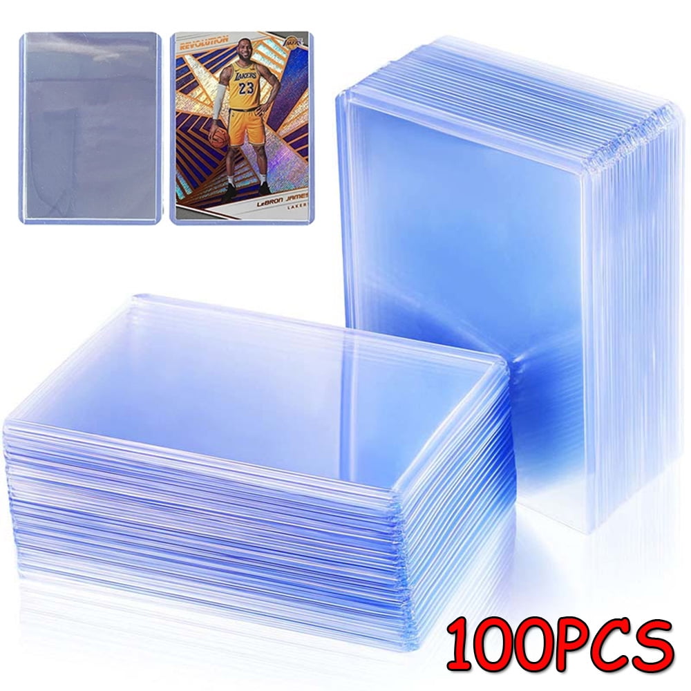 60 Pieces Baseball Card Holder with Label Positon Clear Graded Card Sleeves  Acrylic Trading Card Protectors