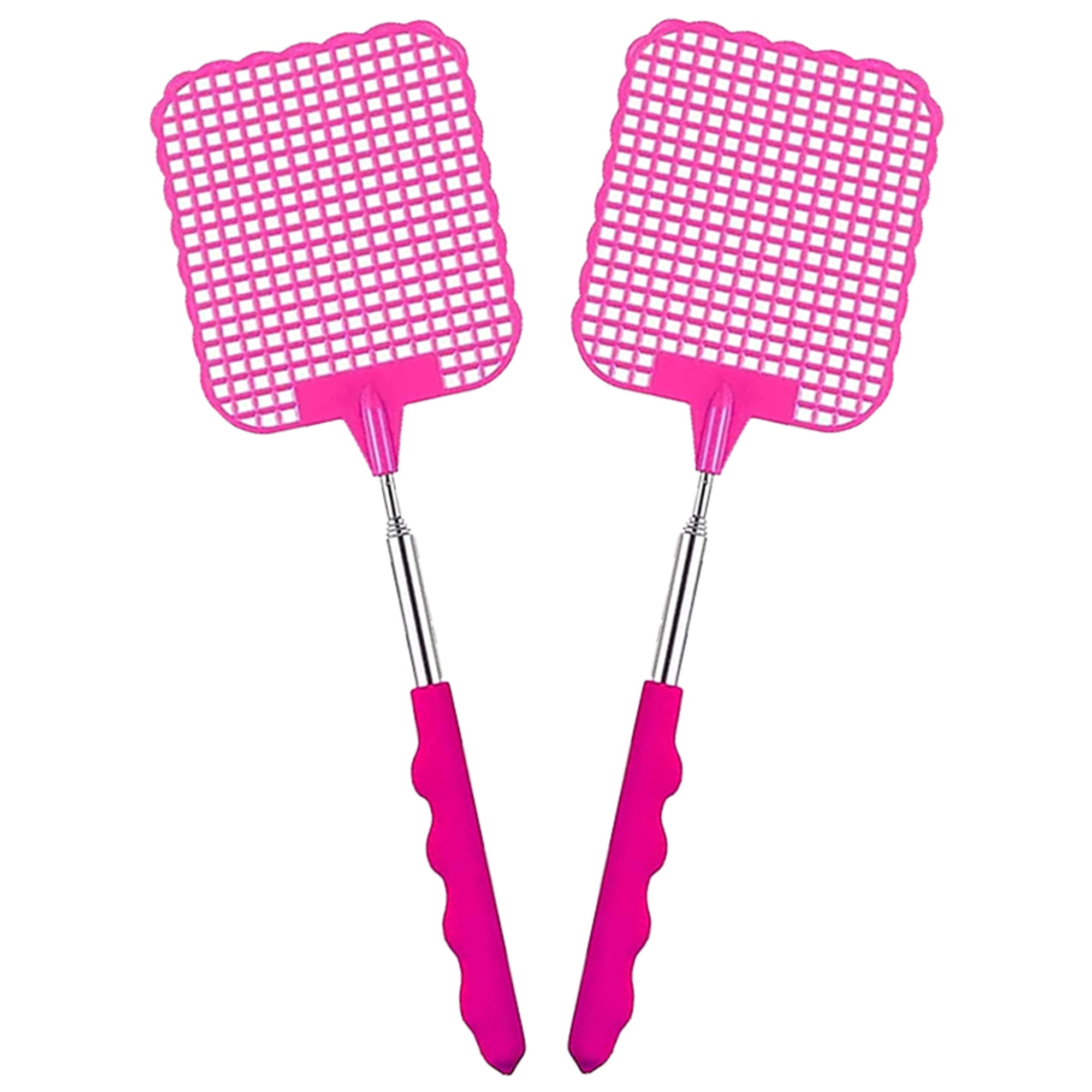 Elbourn 2-Pack Fly Swatter Heavy Duty for Pest Control, Telescopic