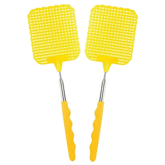Elbourn 2-Pack Telescopic Swatter, Fly Swatters Multi Color, Heavy Duty Bugs and Fly Killer