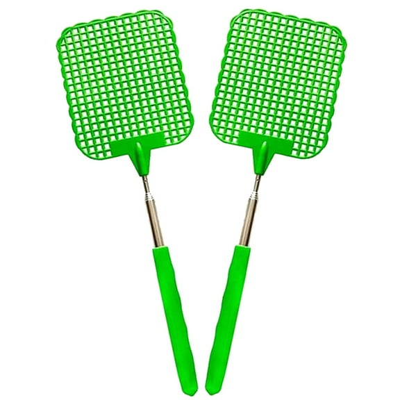 Elbourn 2-Pack Telescopic Swatter, Fly Swatters Multi Color, Heavy Duty Bugs and Fly Killer