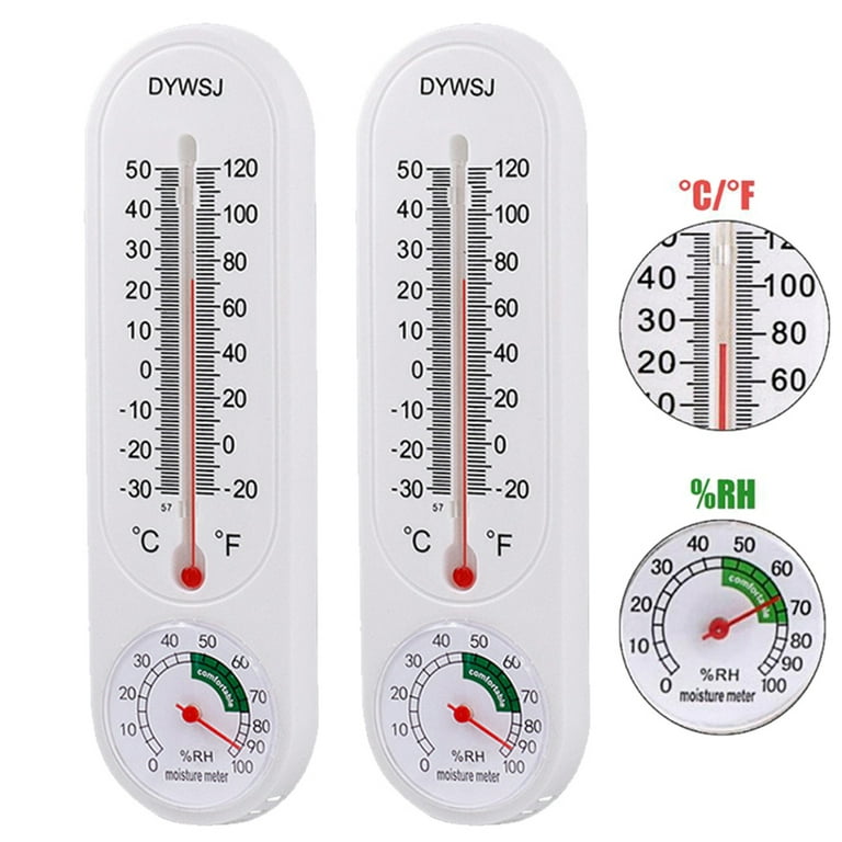 Elbourn 2-Pack Thermometer Hygrometer - Indoor Thermometer Humidity Gauge - Temperature  Humidity Sensor for Room,Plant, Greenhouse 