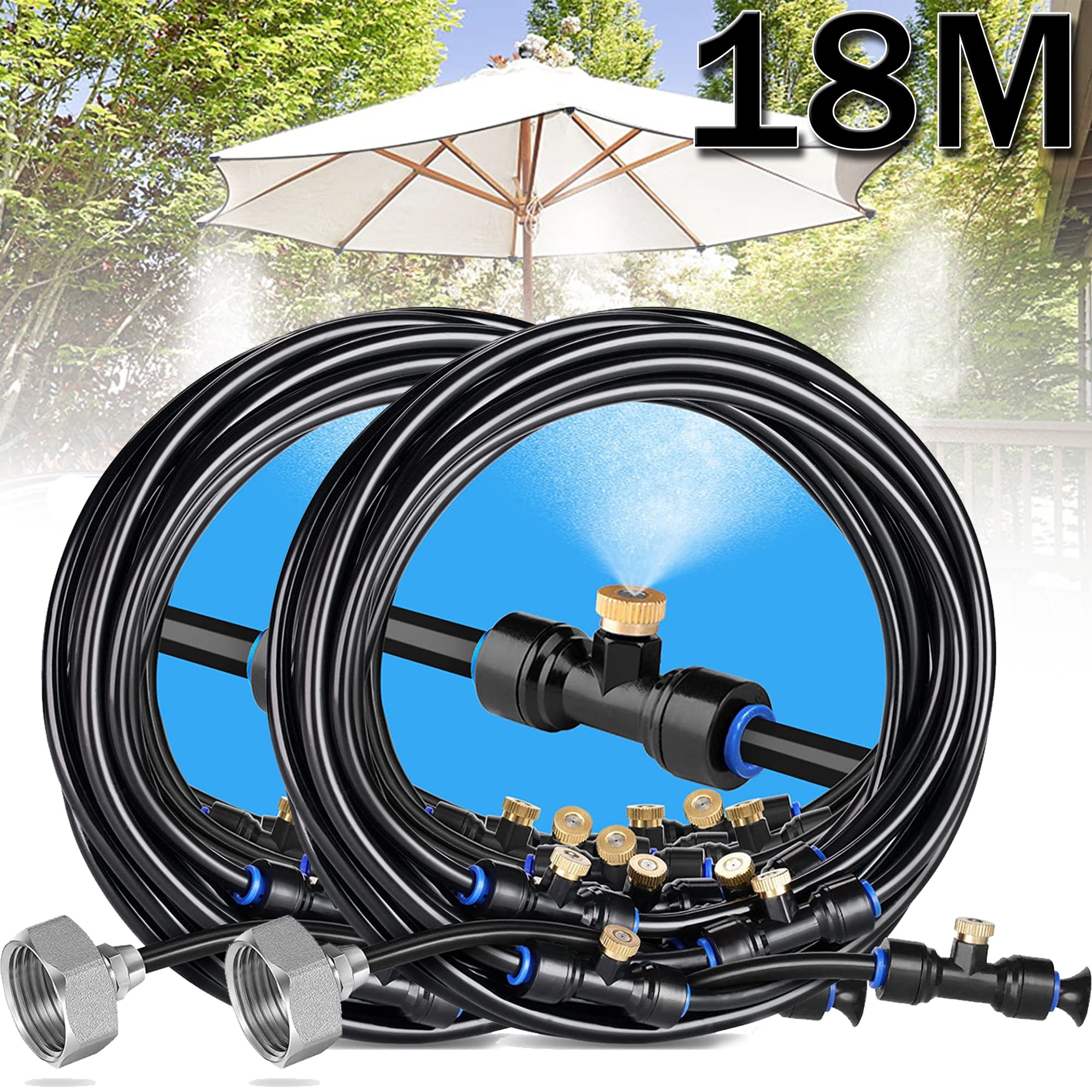 Elbourn Misting Cooling System, Mist System for Patio with 59FT