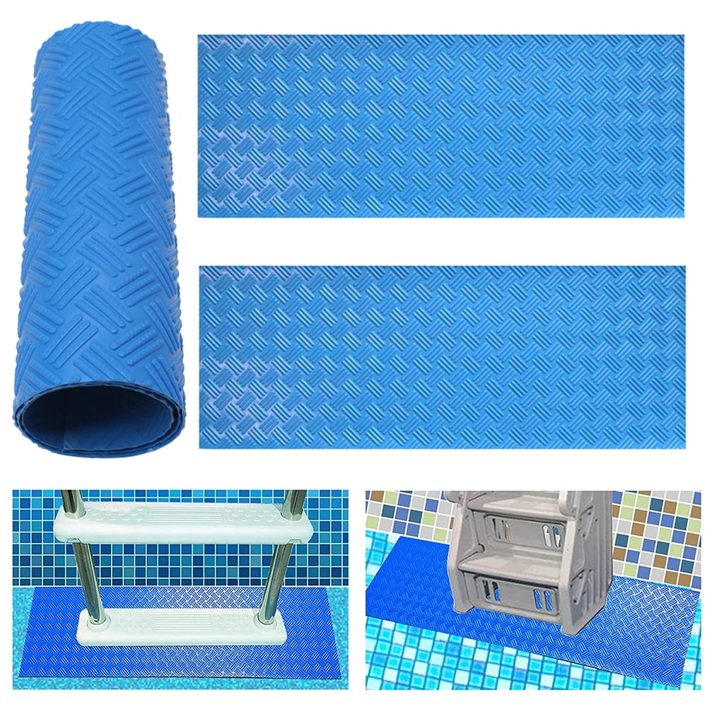 Elbourn 3 Pack Swimming Pool Ladder， Blue Mat Protective Pool Ladder