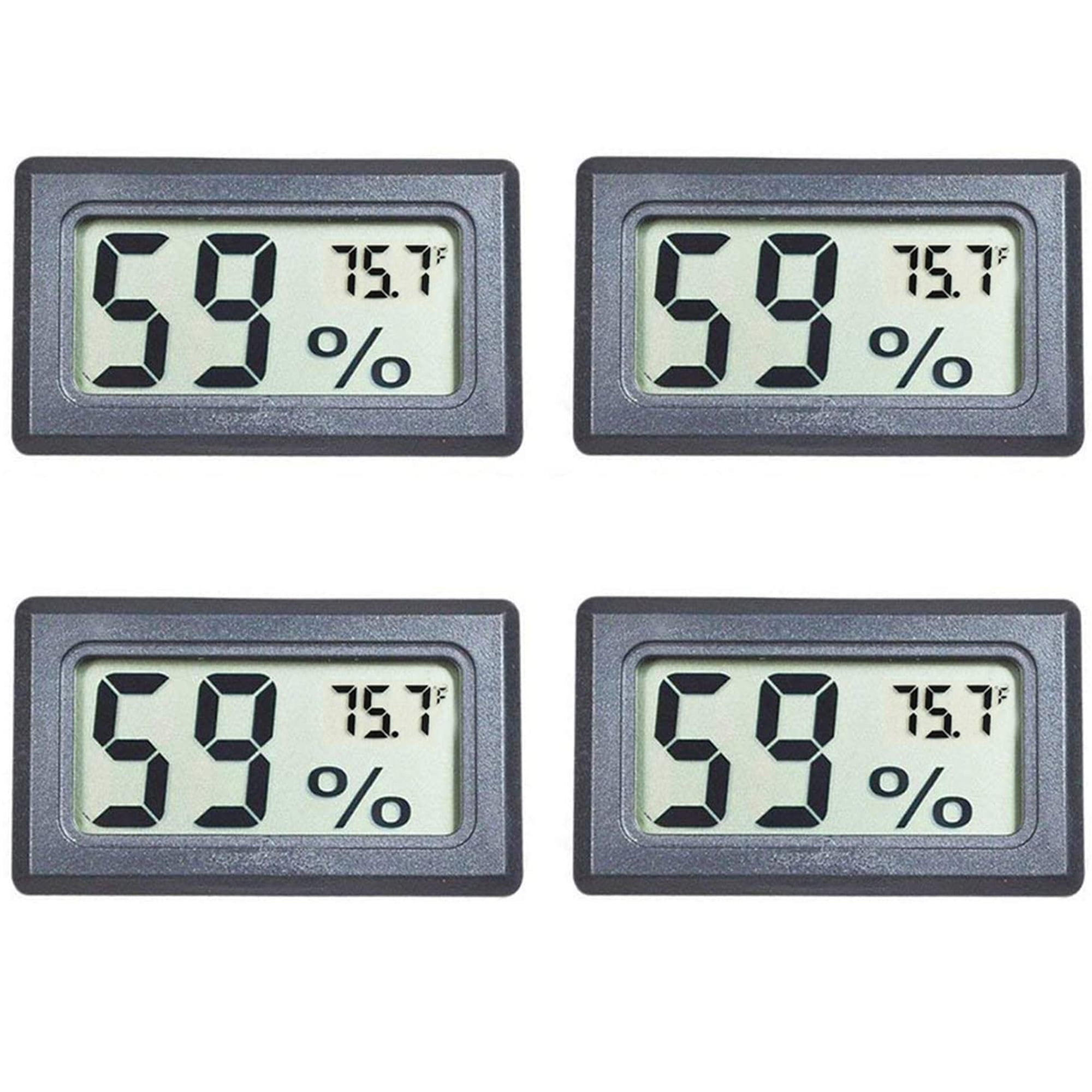 Elbourn 8Pack Mini Thermometer Hygrometer, Small LCD Digital Temperature Humidity  Meter Thermometer and Humidity Gauge Celsius Display for  Cars/Home/Office/Greenhouse/Incubator(℃) 