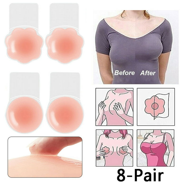 Nipple Covers, Silicone Nipple Cover Reusable Adhesive Thin