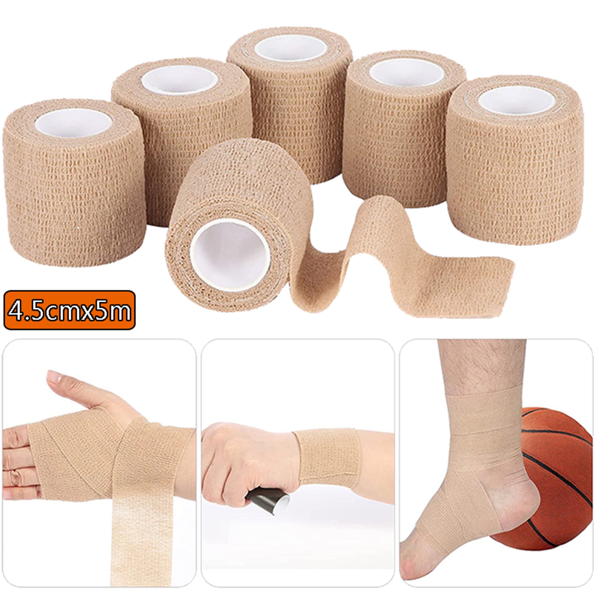 Versatile Self Adhesive Bandages Cohesive Sports Tape Roll - Temu