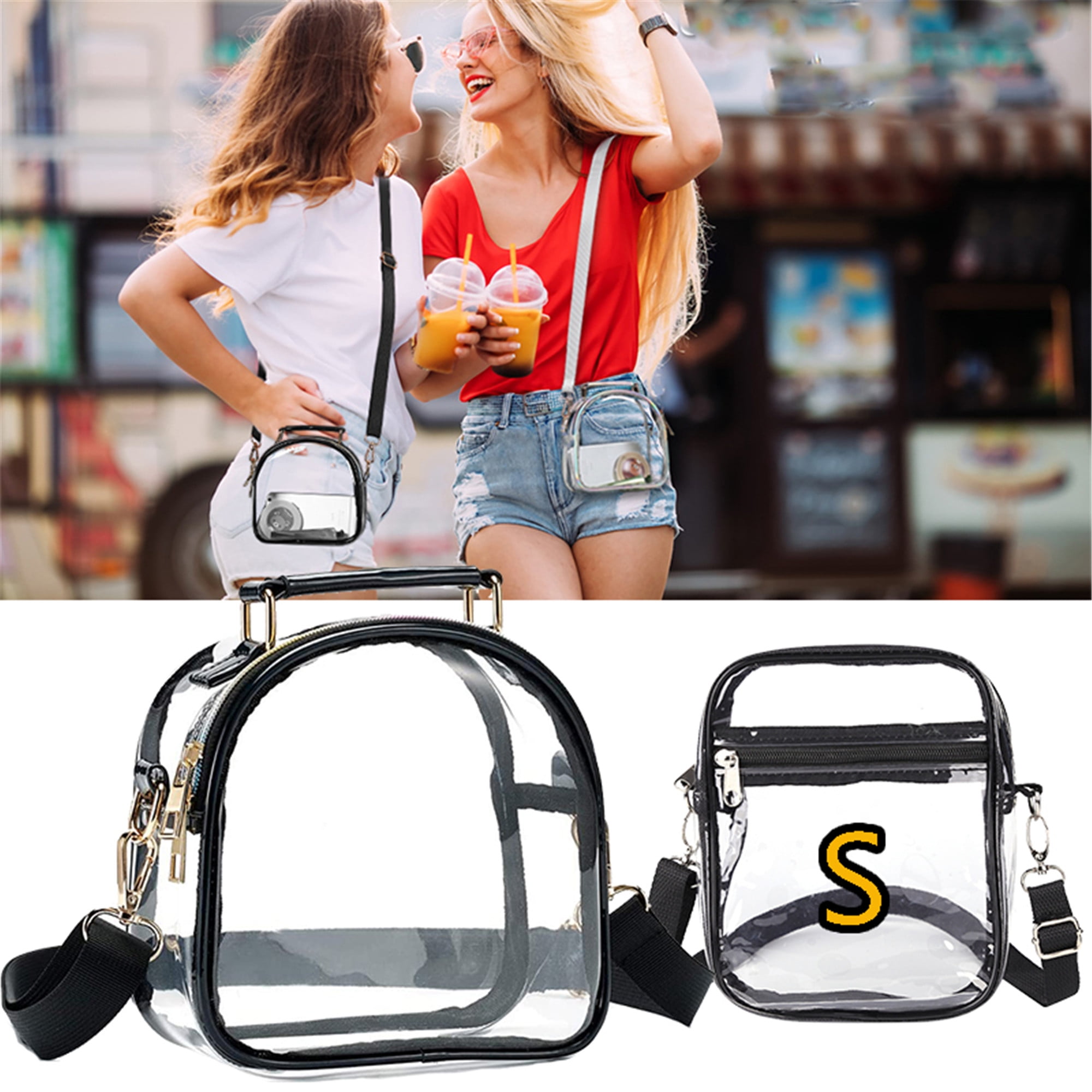 Clear bags top for work
