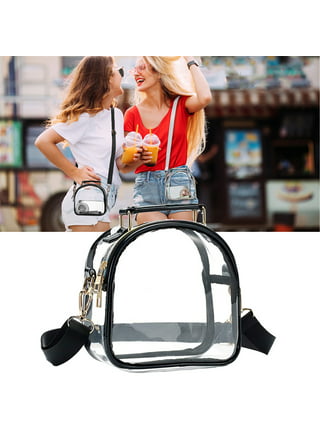 Dropship PVC Clear Crossbody Bags For Women Men Stadium Approved  Transparent Shoulder Handbag Small Square Phone Bag Outdoor Wallet Purse to  Sell Online at a Lower Price