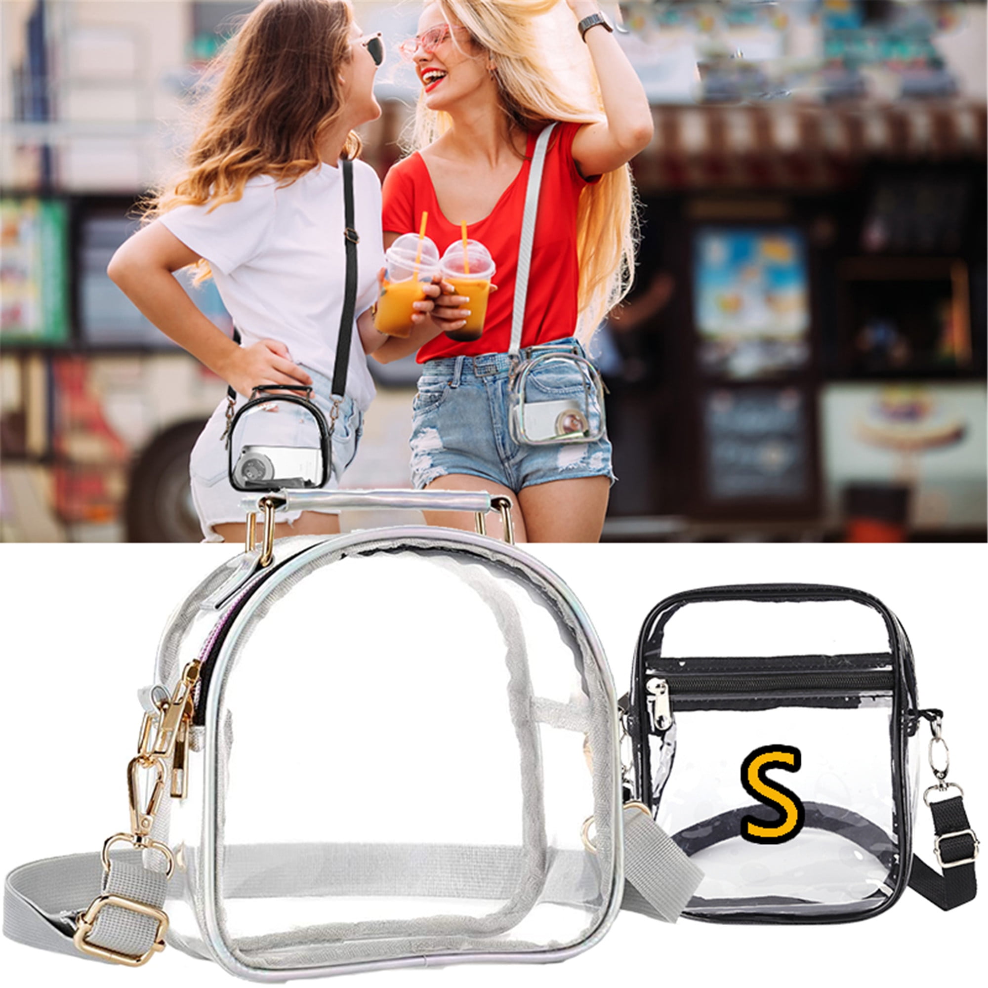 Stadium Approved Clear Bags for Women,Elbourn Clear Stadium Bags