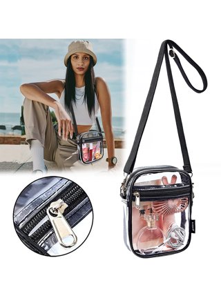 LZXYBIN Clear Purses for Women Stadium, Small Clear Purse Concert  Transparent Crossbody Bag Stadium Approved for Women