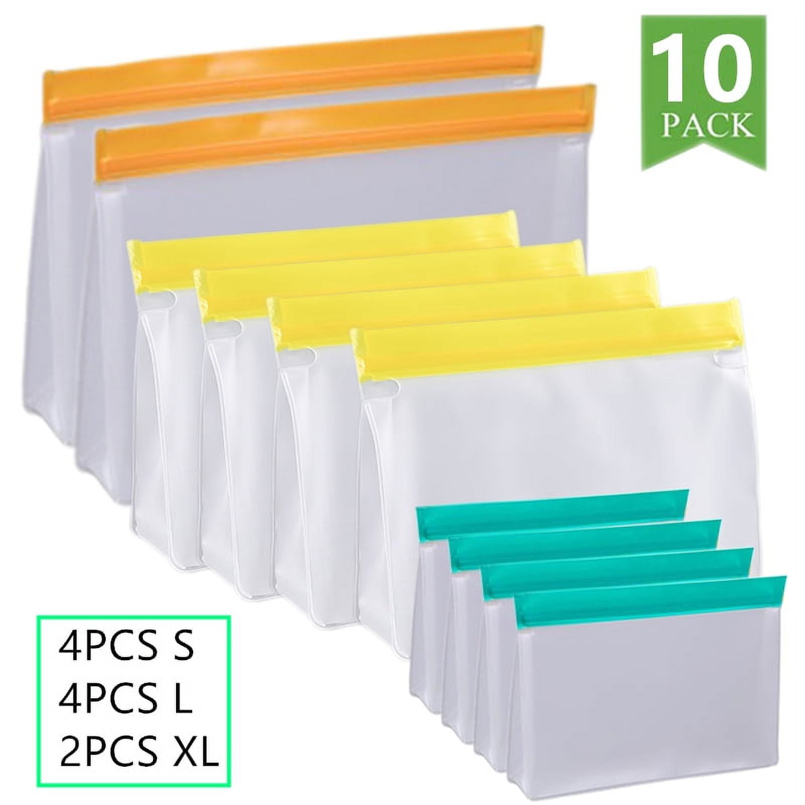 12 XL Frosted Resealable Bags Ziplock Seal Plastic Bag for 