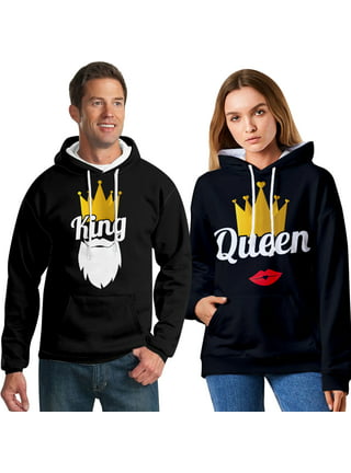 Hoodie King oder Queen Anchor, grau