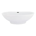 thumbnail image 1 of Elbow 67" x 32" Acrylic Flatbottom Soaking Bathtub in White with Drain/Overflow, 1 of 13