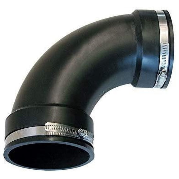 Fernco Elbow Flex Pipe Fitting - Plastic - 4 In
