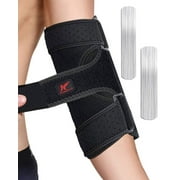 Hurmoya Elbow Brace for Cubital Tunnel Syndrome - Ulnar Nerve Pain Relief with Adjustable Splints, Compression Sleeve & Night Support (Men/Women)
