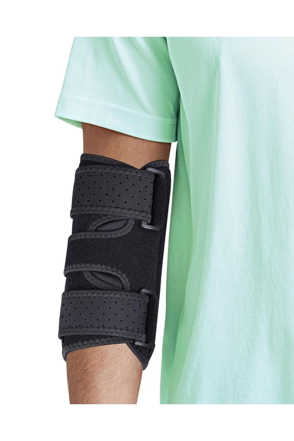 Elbow Brace Comfortable Night Sleep Support, Cubital Tunnel Syndrome, Ulnar Nerve Entrapment with Compression Sleeve Immobilizer, 2 Removable Metal Splints Pain Relief for Men and Women(One size)