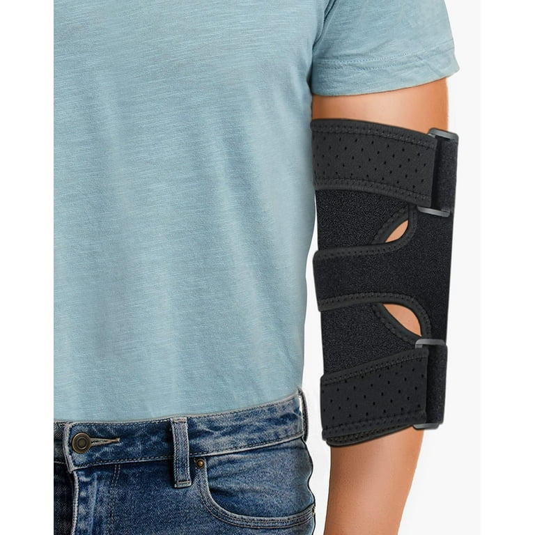 Elbow Brace,Comfortable Night Elbow Sleep Support,Elbow Splint, Adjustable  Stabilizer with 2 Removable Metal Splints for Cubital Tunnel  Syndrome,Tendonitis,Ulnar Nerve,Tennis,Fits for Men and Women 