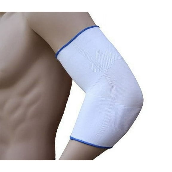 Elbow Brace Compression Support Sleeve for Tendonitis, Tennis Elbow, & Golf Elbow Treatment - Reduce Joint Pain (Small White)